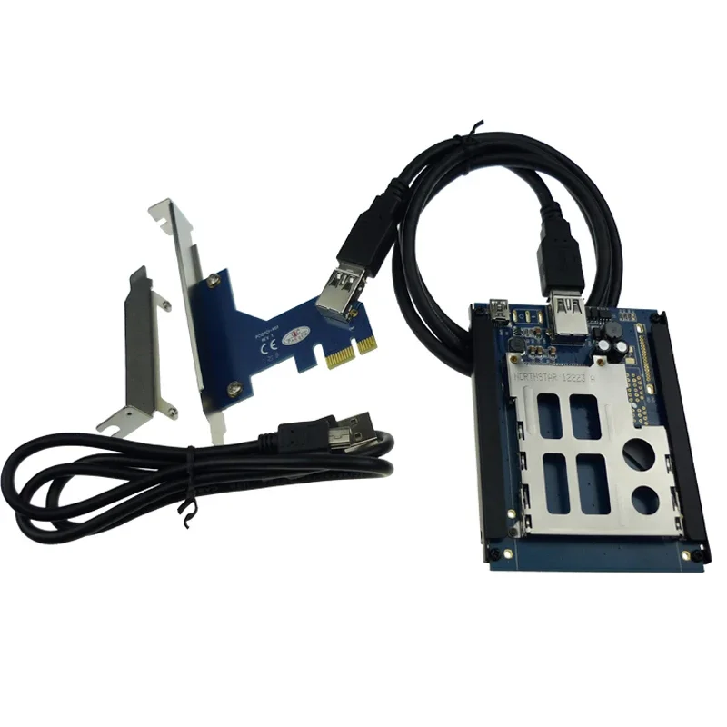 

IT-GO PCIe PCI express USB 2.0 To ExpressCard 34 mm 54 mm slot Adapter PCIexpress to Express Card Converter Reader