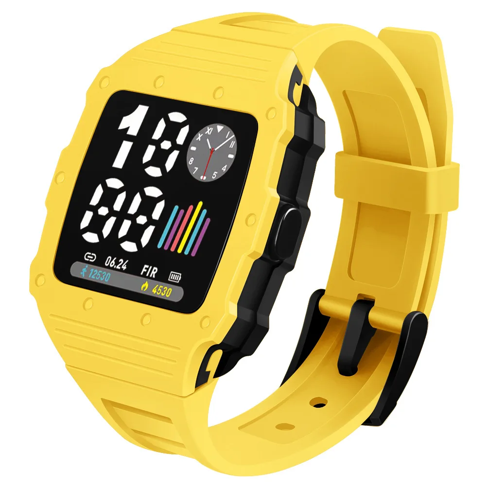 New LED square electronic watches couple students female high quality children\'s sports boys girls kids digital watch