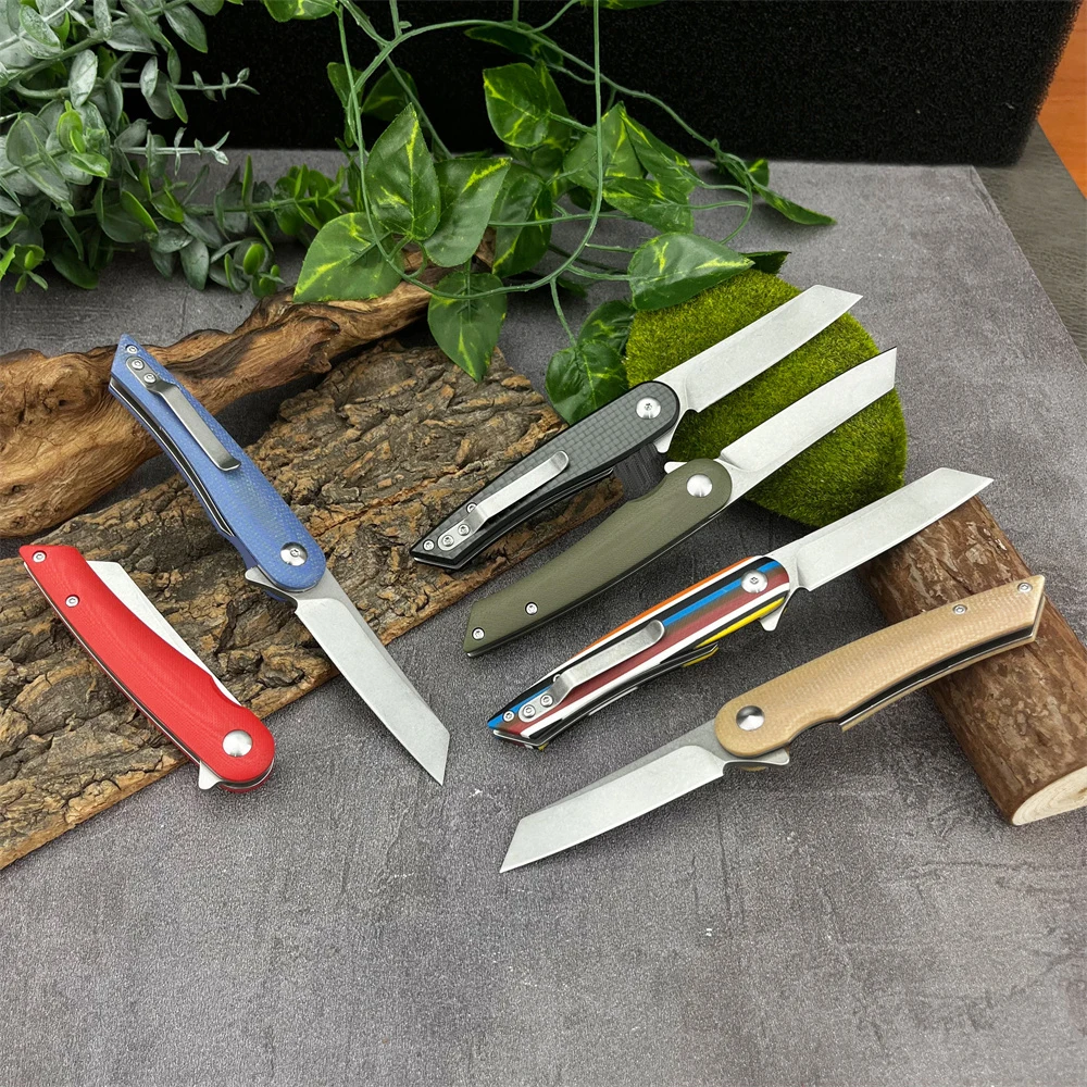 

Складной нож, стальное лезвие 8Cr13Mov, ручка G10, карманный нож EDC для кемпинга, пешего туризма, выживания, бритвы, острый инструмент для фруктов