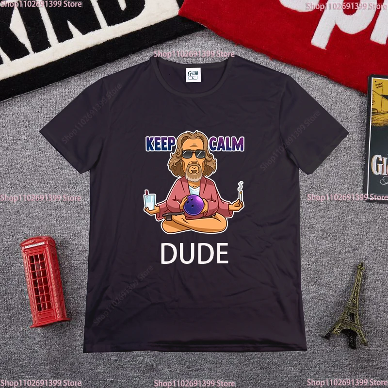 تي شيرت GTA Big Lebowski Jeff Bridges The Dude تي شيرت رجالي رائع Camiseta تي شيرت رجالي مصمم ملابس الشارع الشهير