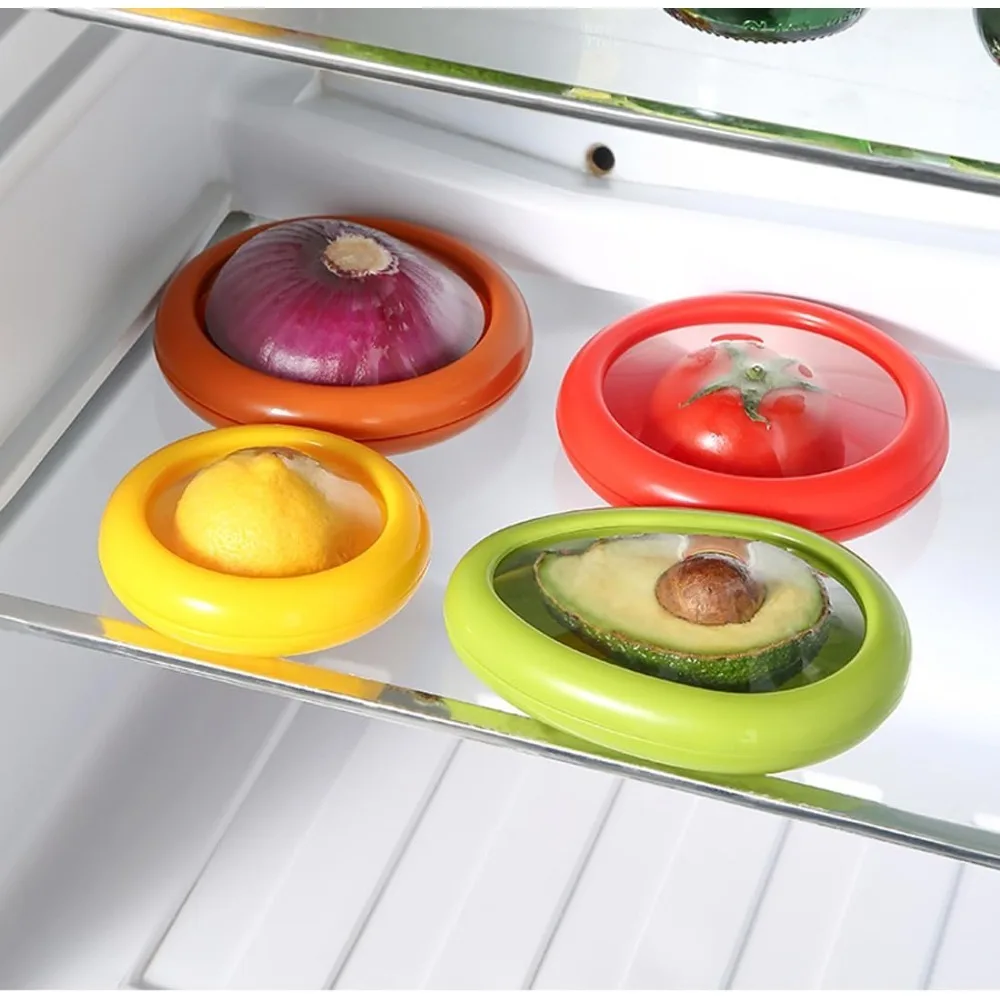 Silicone fruit & vegetable storage boxes — 1/4pc set, portable, stackable & leak‑proof (keeps produce fresh) 5