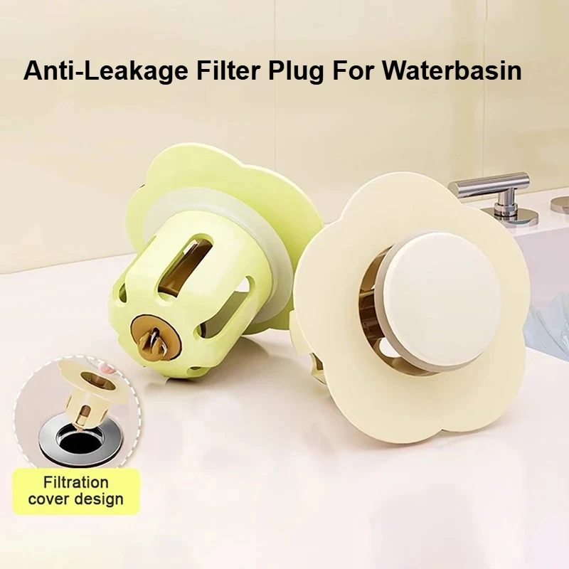 

Универсальная сливная пробка с отскоком, фильтр для раковины, всплывающий хромированный фильтр для раковины с уловителем волос, сливная пробка для раковины в ванной, легко нажимной тип