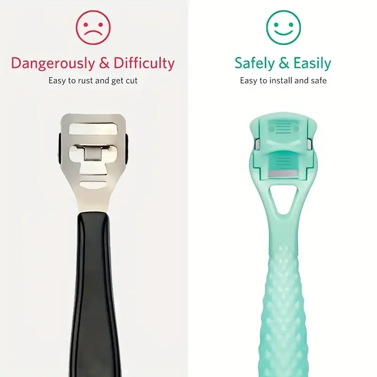 1 stücke Kunststoff Hand Pediküre Set Fuß Peeling Maschine profession elle Peeling Fußpflege Schwielen Fuß Hobel Pediküre Messer Werkzeug