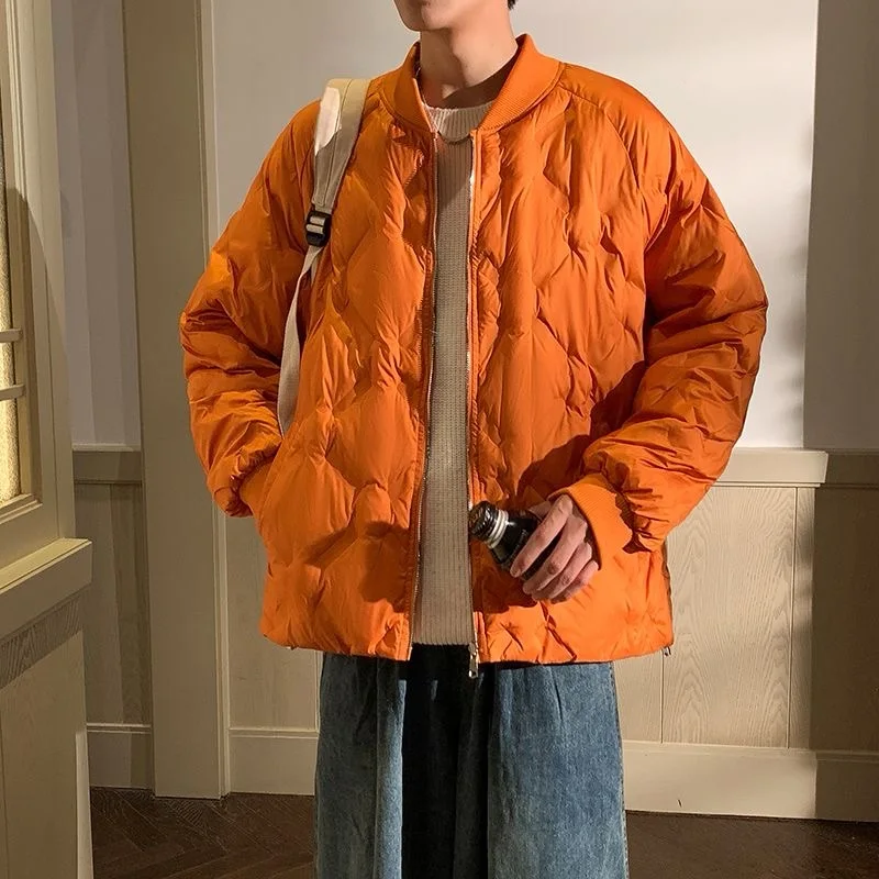 

Couple Baseball Cotton Jacket 2025 New Thickened Windproof and Warm Stand Collar Coat Outdoor Casual Winter Cotton Feather Coat