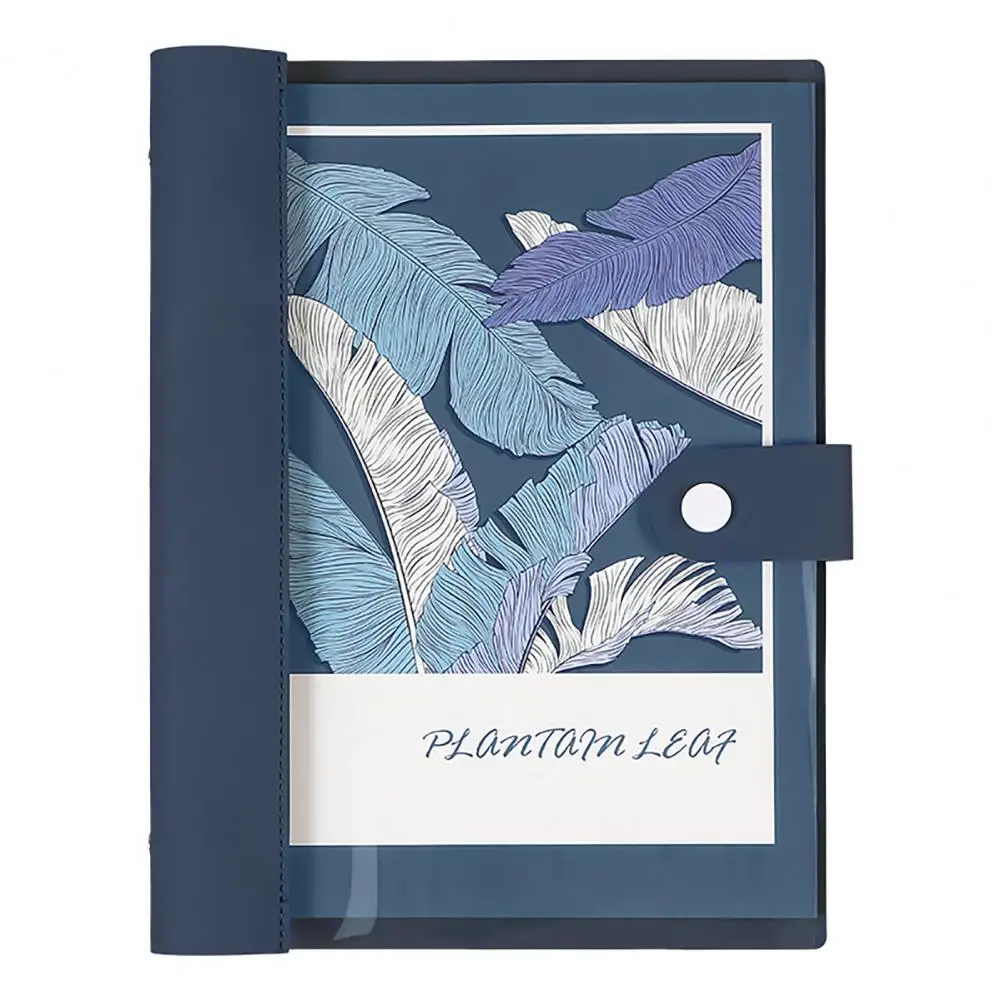 โน้ตแพ็ดสมุดโน๊ตแบบเติมได้ปกหนังเทียม120หน้าสมุดบันทึกแผ่นพีวีซีใสสำหรับองค์กร