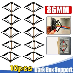 10pcs Wall Mount Switch Box Repair Tool 86mm Conceal Switch Cassette Repairer Support Rod old socket box replacement fixed screw