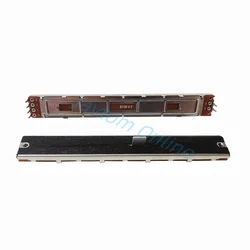 1pc 128mm Mixer Fader B103 B10Kx2 Single Double Channel Sliding Potentiometer Stroke 100mm Handle 8mm With Dust Film