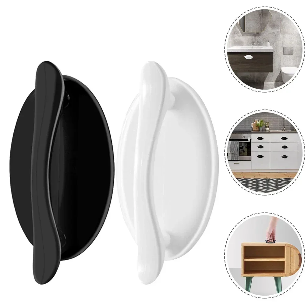 2Pcs Drawer Paste Door Handle For Glass Window Balcony Sliding Door Furniture Cabinet Wardrobe Multi-purpose Safe Pulls