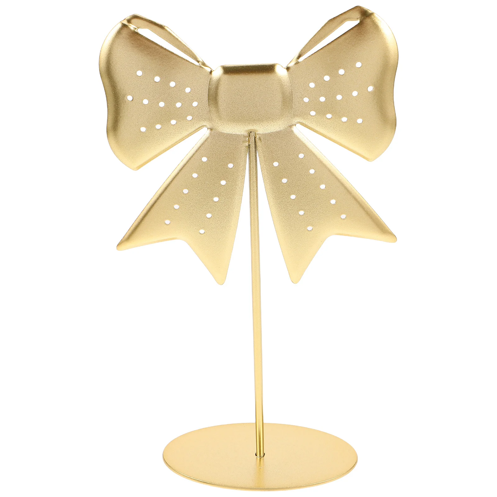 

Металлическая стойка для сережек в форме банта, органайзер для ювелирных изделий, подставка для ювелирных изделий, органайзер для хранения для розничного торговца