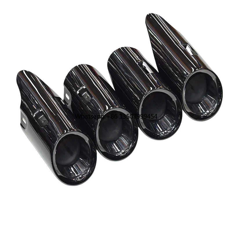 

For 2.9T 3.0T Tailpipe 2017 to 2024 Exhaust Pipe Stainless Steel Black Muffler Tip Nozzle Exhaust Head