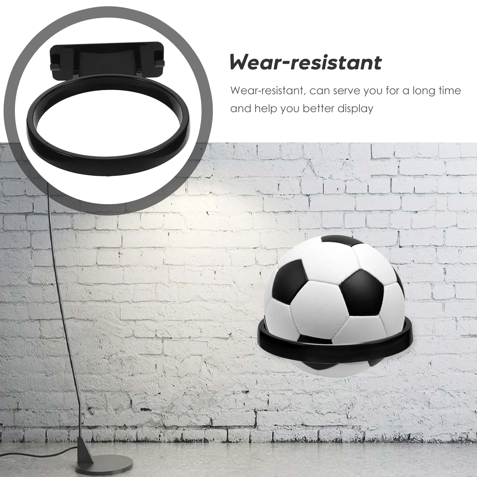 

Wall Ball Holder Basketball Mounted Stand Wall-mounted Holders Football Rack Display