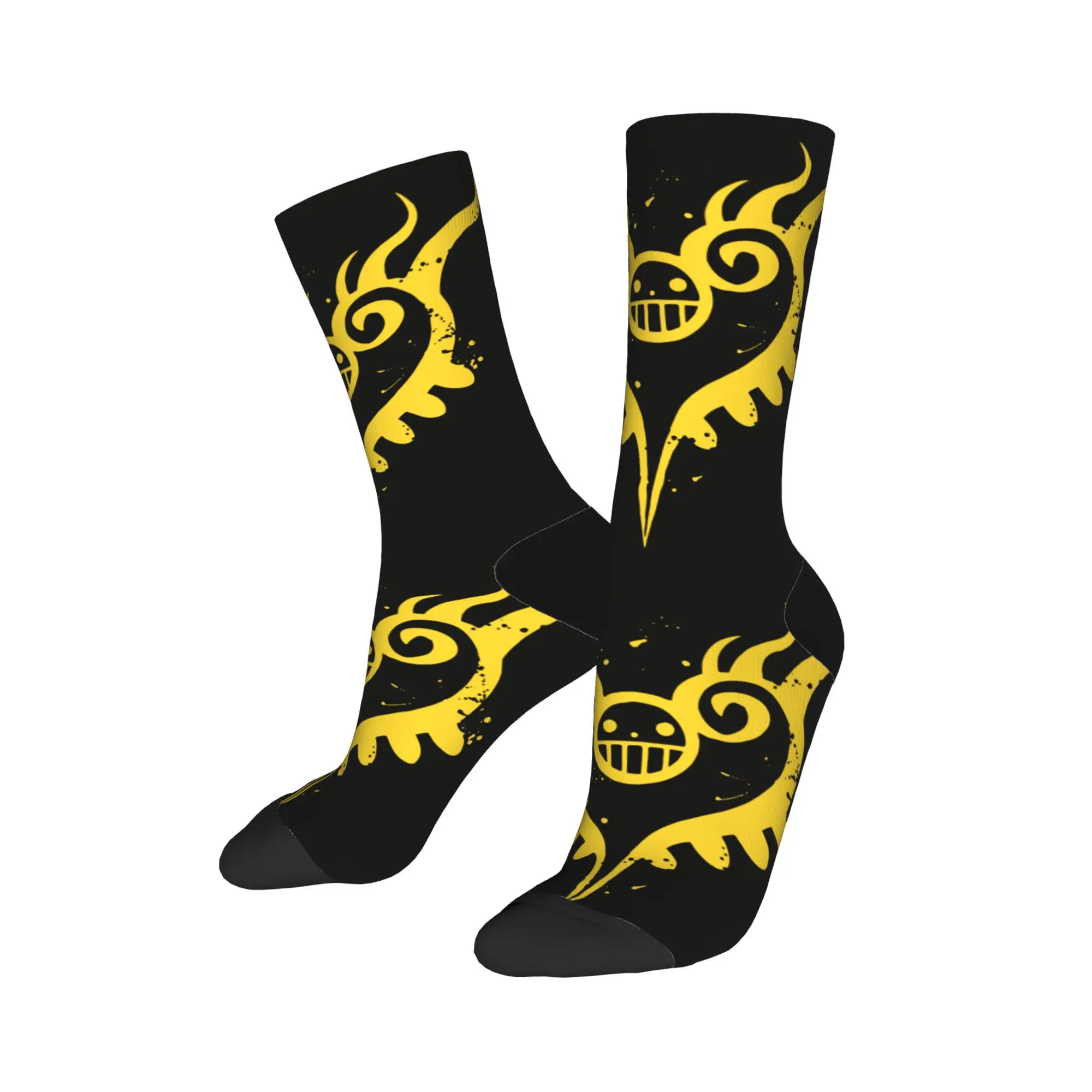 Chaussettes de dehors en Polyester pour Homme et Femme, Décontractées, Drôles, Trafalgar, Law, Cœur, Luffy, Anime, Printemps, Été, Automne, Hiver