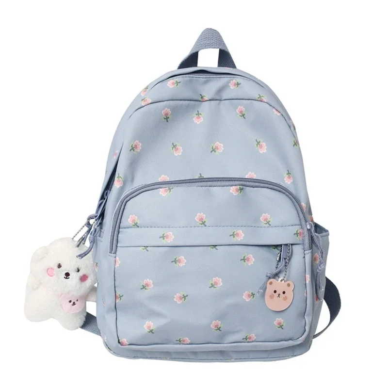 Mini mochila de moda Ins Niche versión japonesa coreana, Mochila pequeña con estampado informal, bolsas de viaje nuevas, 2024