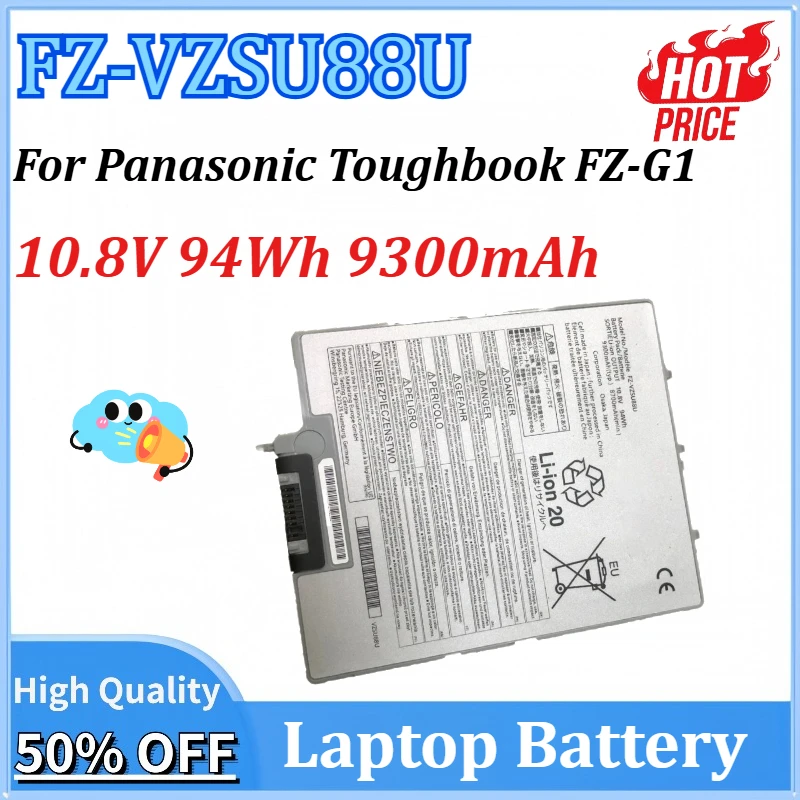 

FZ-VZSU88U 10.8V 94Wh 9300mAh Laptop Battery for Panasonic Toughbook FZ-G1 Tablet