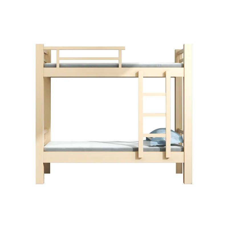 

Solid wood high and low bed Mother and child bed Upper and lower bunk student custody class rest bed Bunk bed
