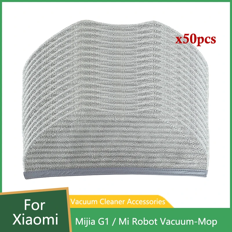 

50 Pcak Mop Cloth Pads Spare Parts For Xiaomi Mijia G1 MJSTG1 Mi Robot Vacuum-Mop Cleaner Sweeper Rags Replacement Accessories