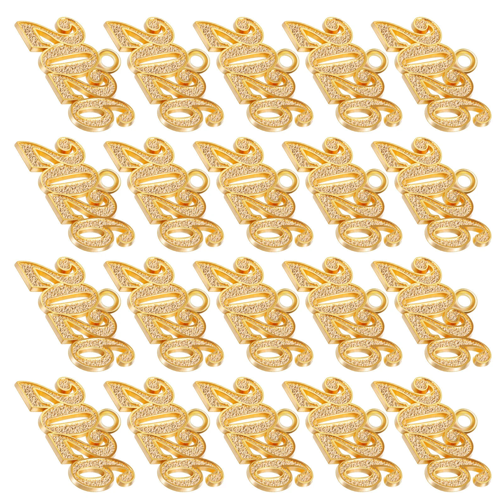 

100 Pcs Holiday Jewelry Making Charm 2026 Number Necklace Pendant Alloy Pendants Charms Year Jewellery
