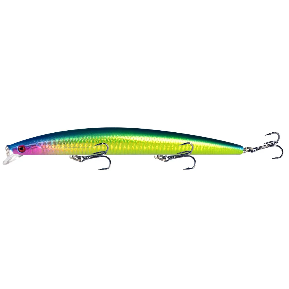 Wobbler Longcast Minnow para lucio, cebo duro flotante agua salada - imagen 5