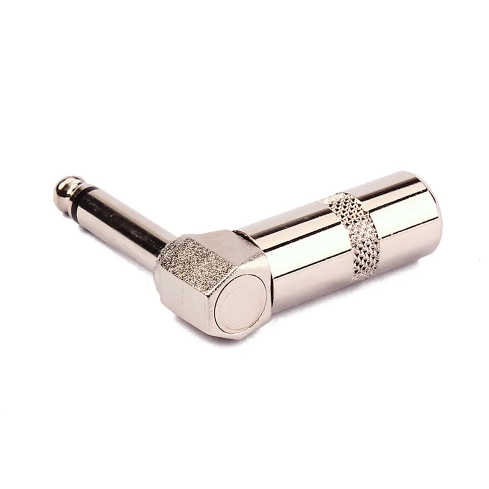 Plug Guitar End Pin Socket Electric Connector Audio Adapter Cable for Jack Silver Accessories
