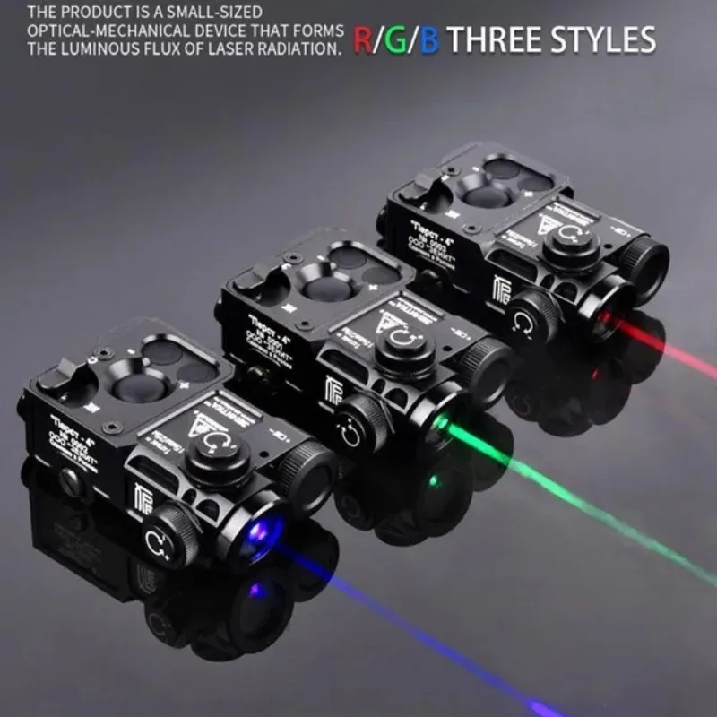 Laser Flashlight CNC PERST-4 Aiming Red Green Laser PEQ Blue IR  Airsoft Lighting Toy Reset to Zero Weapon Lights Hunting Tool