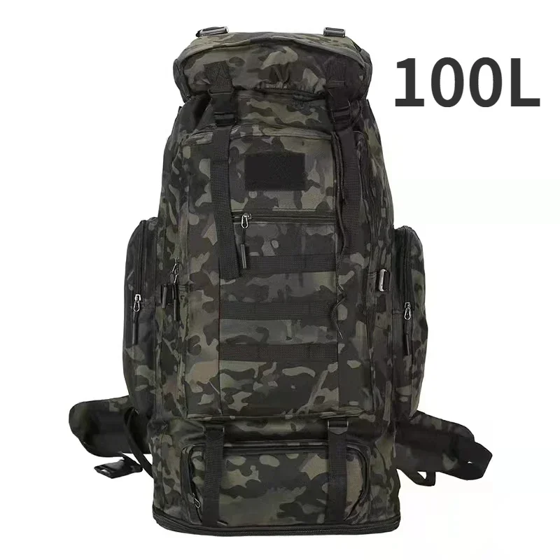 Thuram 80L/100L Bergsteigen Tasche Klettern Tasche Taktische Rucksäcke Große Rucksack Im Freien Wandern Camping Reisetaschen 9