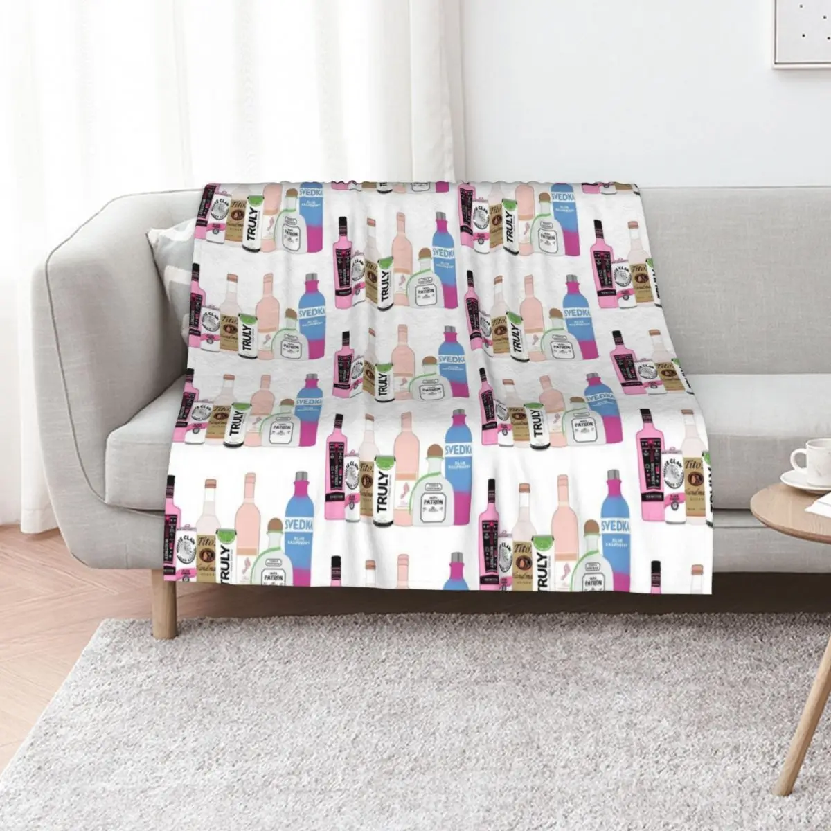 mix alcohol Throw Blanket Large Hairy Summer Travel Thermals For Travel Soft Blankets