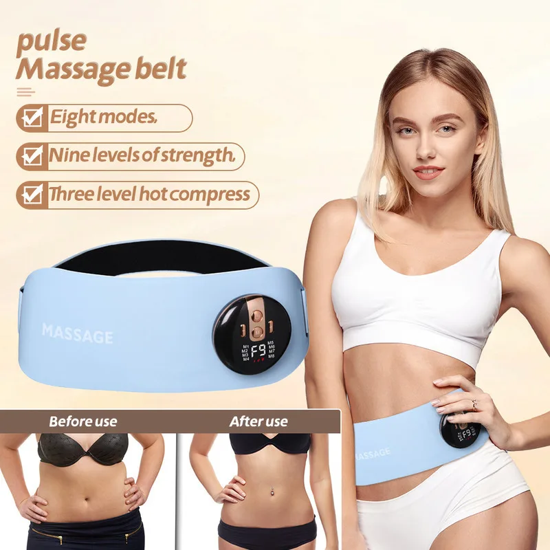 Waist  Body Massager Slimming Cellulite Massage Losing Weight Belly Slimming Belt Fat Burning Abdominal Heating Warm Palace