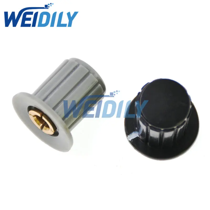 5PCS Knob Button Cap For WXD3-13 WXD3-12 WH5-1A WX14-12 Turn Around Potentiometer Knob 16*16mm Black Gray 2 Colors 4mm Hole