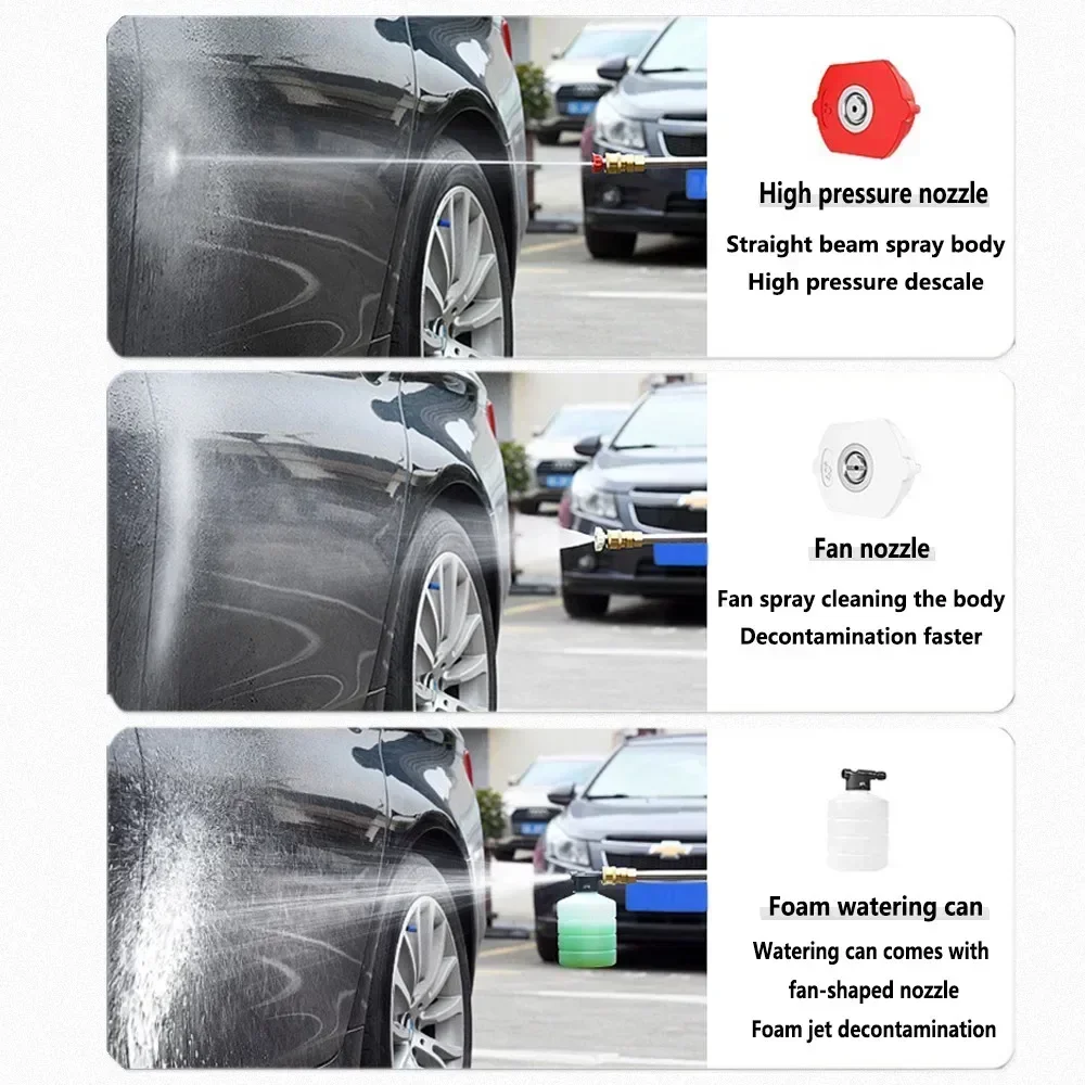 18-21V 30Bar Senza Fili Ad Alta Pressione di Lavaggio Auto Pistola A Spruzzo di Acqua Portatile Ad Alta Pressione Lavatrice Generatore di Schiuma per Makita Batteria