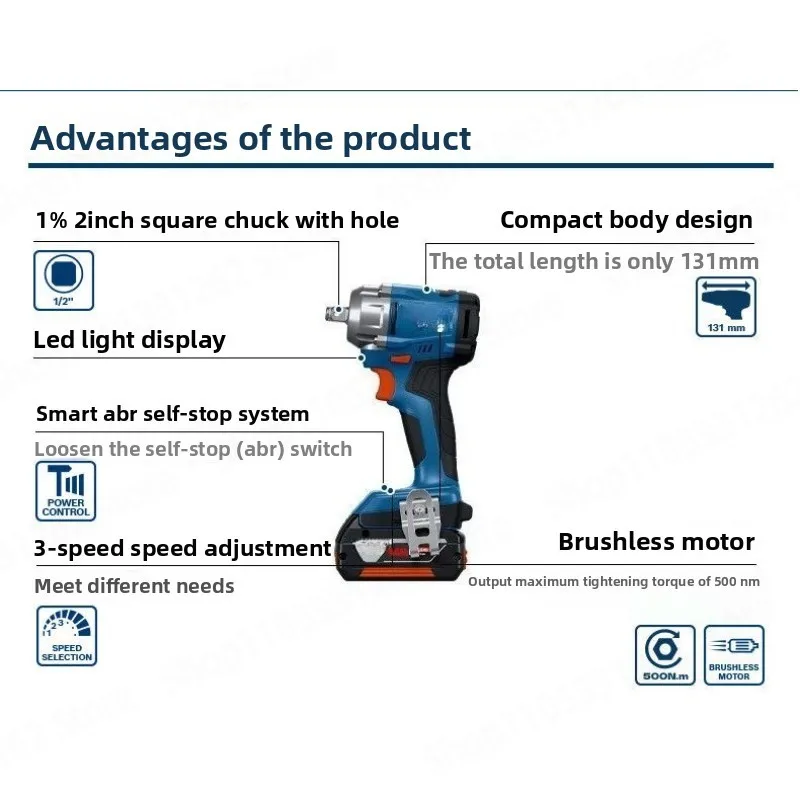 Brushless Electric Wrench GDS18V-400/Charging Impact Wrench Scaffold