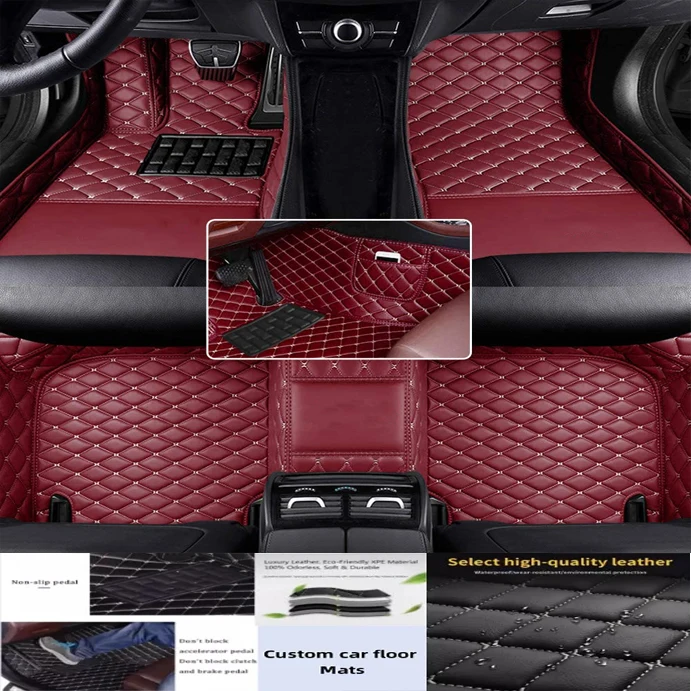 

3D PU-leather Waterproof Custom Car Floor Mats For Chevrolet Spark Matiz Auto Foot Coche Accessorie Liners