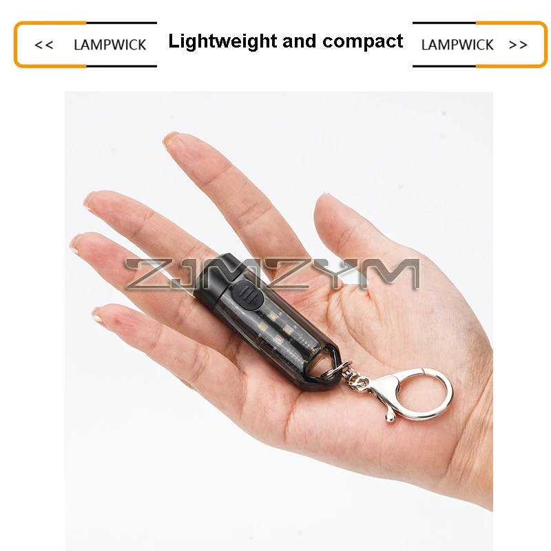 Mini Work Light Pocket Light Flash Light Rechargeable Lamp Keychain Portable Flashlight Outdoor Camp Light Small Light