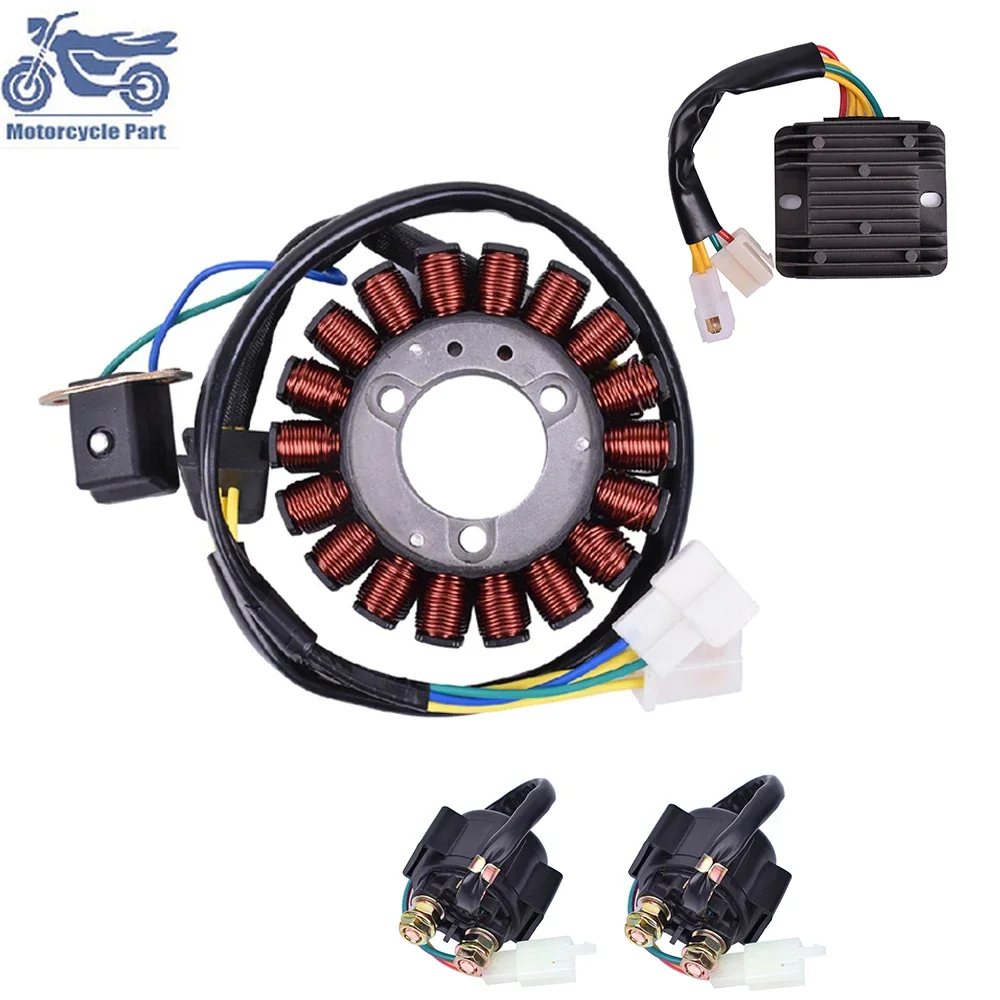 

Motorcycle Generator Magneto Stator Coil & Regulator Rectifier & Starter Solenoid Relay Kit For Hyosung GT250 GT 250 2008 2009