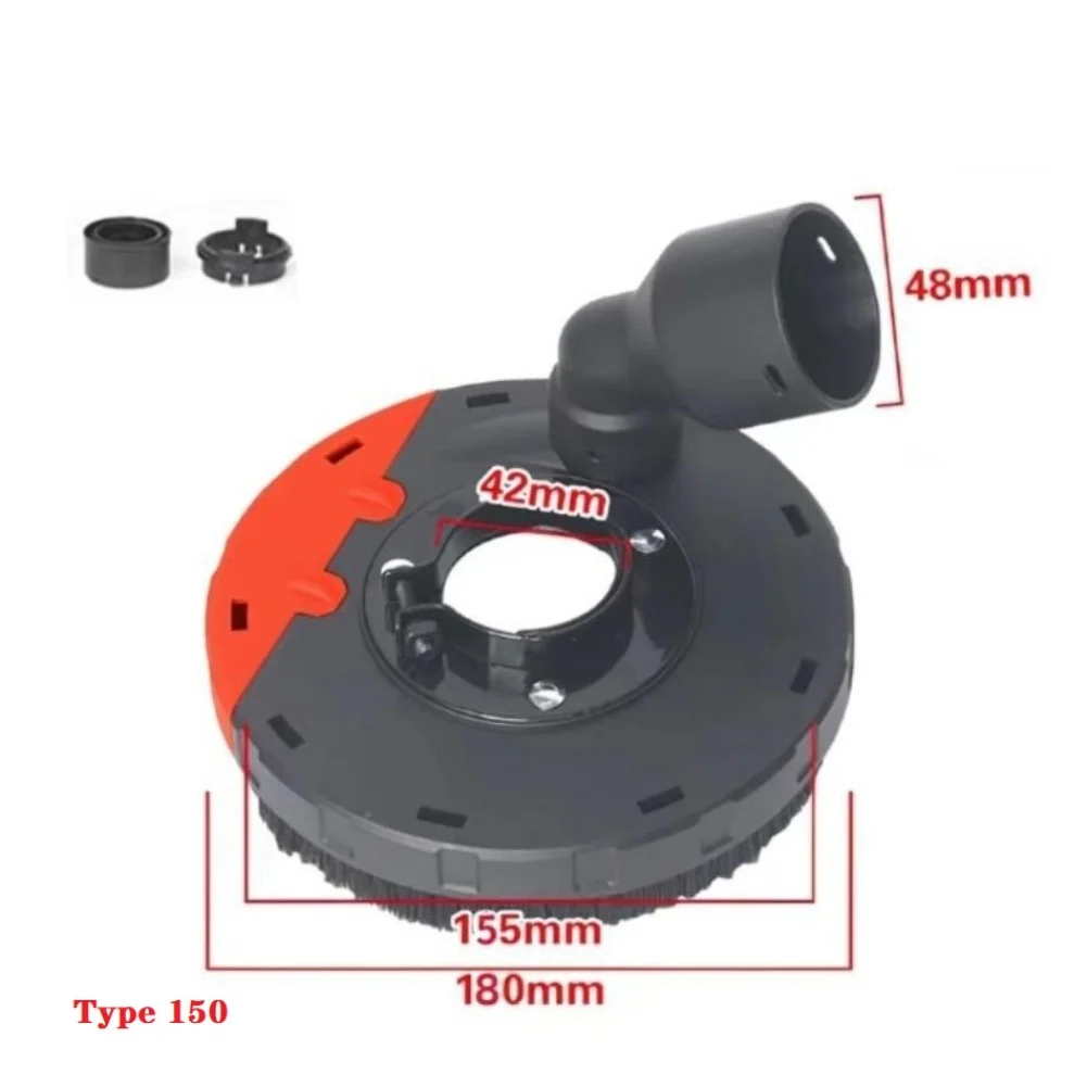 ABS Plastic Dust Collection Cover for Angle Grinder For Type 125 150 with Buckle Design and Dust Prevention Ring