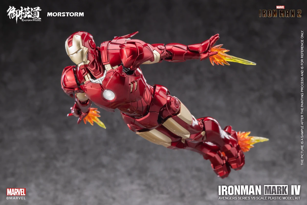 MORSTORM E-model Marvel Iron Man MK6 War Machine Deluxe Scale Action Figure Assembled Model Gift Toy