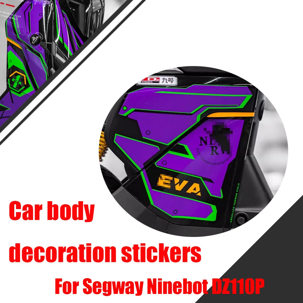 

For Segway Ninebot DZ110P DZ 110P Full Car Print Body Decoration Stickers Pull Flower Stickers Film