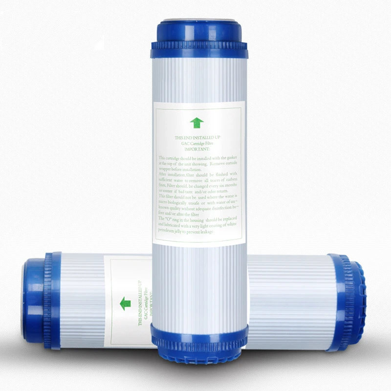 10 Inch Hollow Fiber Ultrafiltration Membrane Core UDF Filter Cartridge Coconut Shell Activated Carbon Pure Water Purifier 2PCS