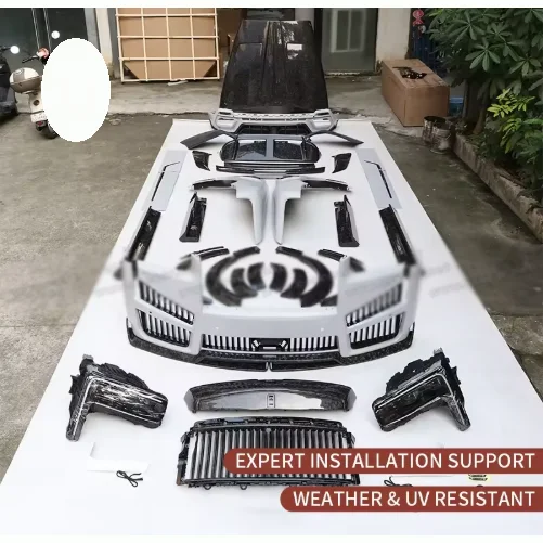 Car Bumper Assembly Bodykit for Rolls-Royce Cullinan 18-20 Upgrade to 2021-2024 MSY Style Wide Body Kit Wheel Fender Arch Flares