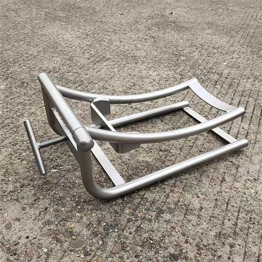 الفولاذ المقاوم للصدأ دراجة نارية الإطارات الخلفية استبدال جهاز مساعد صيانة أداة رفع آلة لرفع الإطار #6