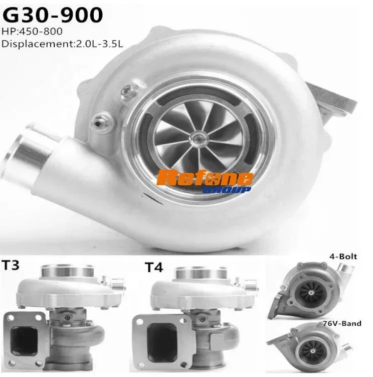 G-Series G30-900 Ball Bearing Turbocharger T3 T4 V Band 4 Bolt High performance turbo for Racing cars 450-800HP