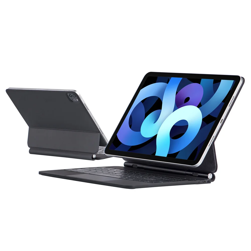 Клавиатура Magic чехол, совместимая с IPad 10 Air45 10.9Pro11, клавиши с подсветкой на 135 °, регулируемая, с несколькими сенсорными трекпадами