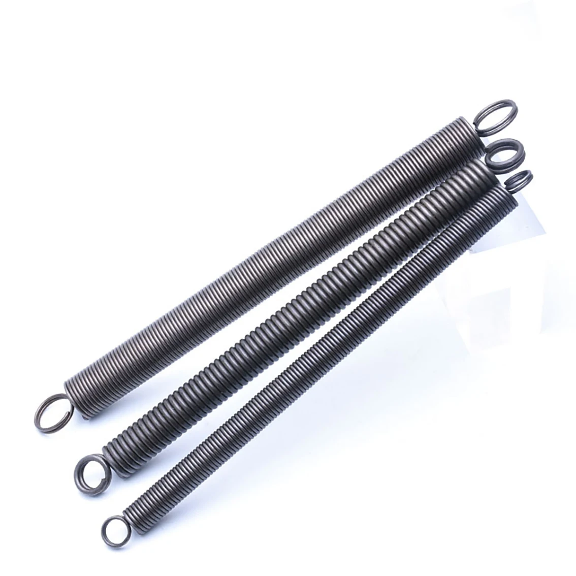 1PCS Wire Diameter 0.3-6mm Carbon Steel Tension Spring L-shaped Double Coil Tension Spring Closed Loop Tension Spring Length 300