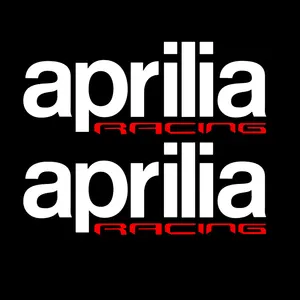 12.5x4.7cm para aprilia racing tank carenagem decalques adesivos para aprilia rsv4/tuono v4 12 principais vendas aprilia rsv decalque - №7