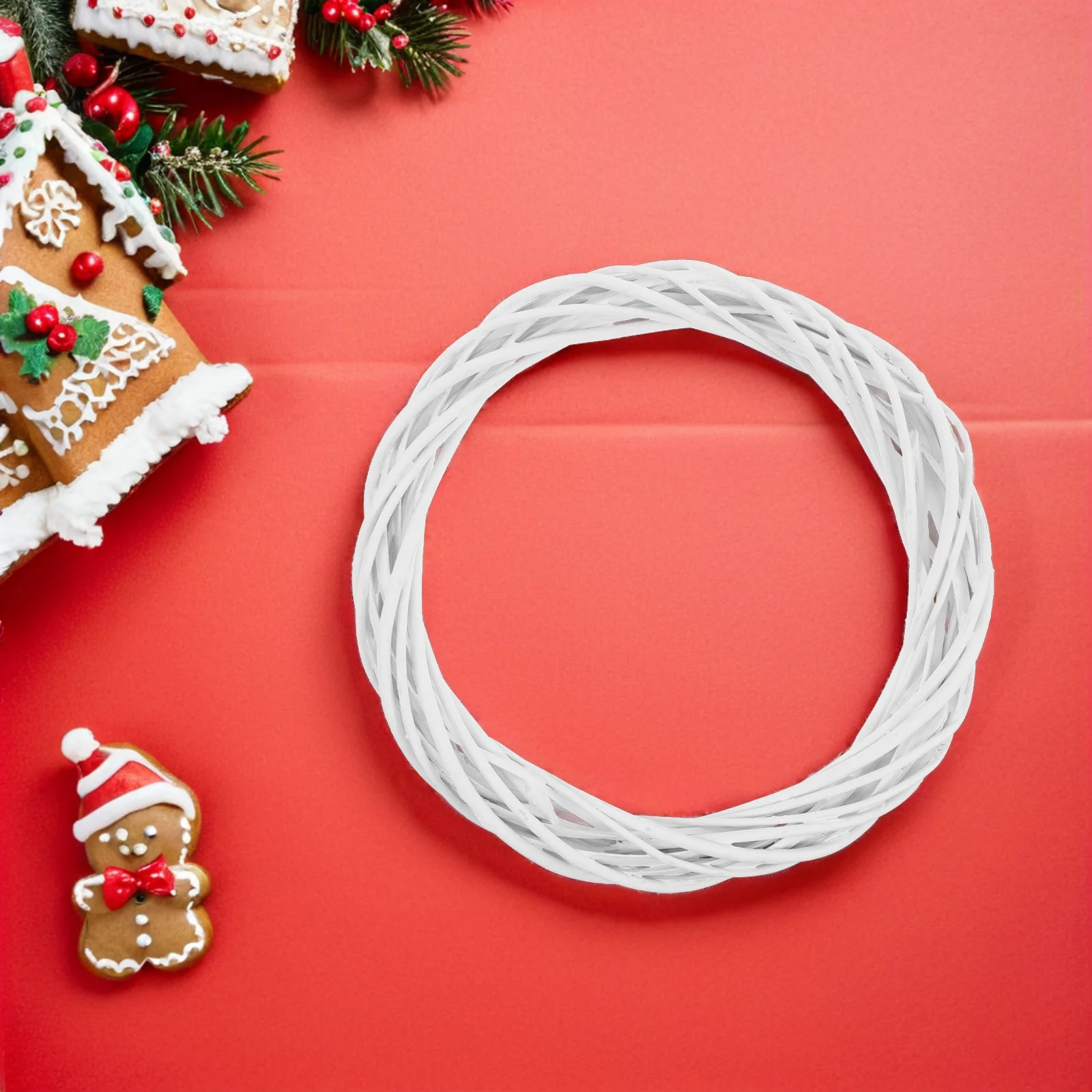 

2Pcs Floral Wreath Base Natural Willow Wreath Round Unfinished Wreaths for Holiday Party Wedding DIY Decor Hanging Vine Garland