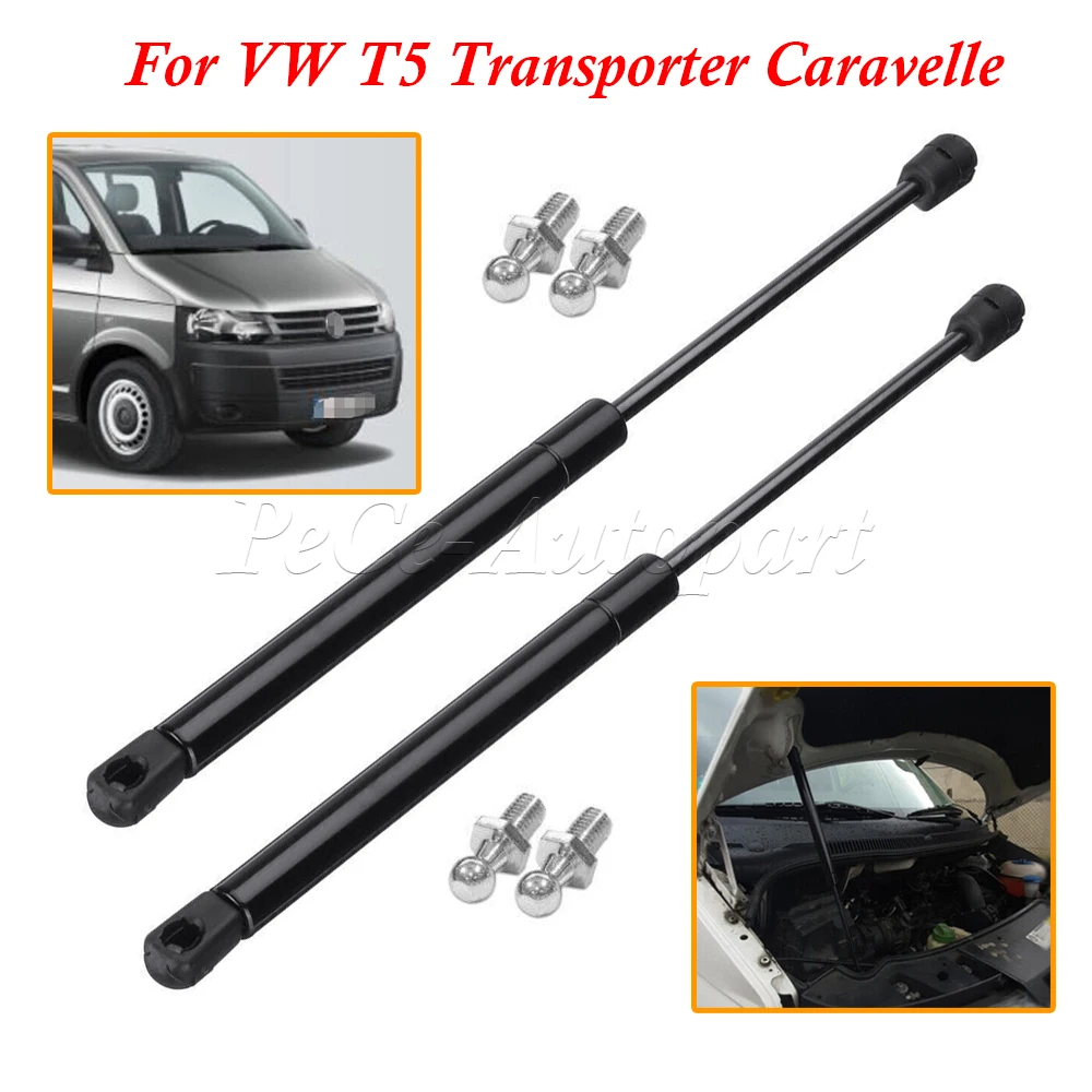 1Pc/2Pcs For Volkswagen VW T5 Transporter Caravelle 2003 2004 2005 2006-2015 Car Front Bonnet Hood Support Gas Strut 7E0823359