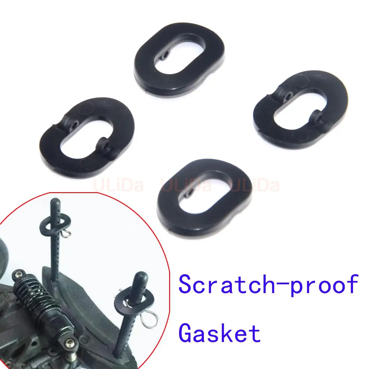 

4 шт. автомобильный корпус, подушка для колонны, прокладка корпуса автомобиля, устойчивая к царапинам прокладка для TAMIYA Sakura HSP и т. д. Запчасти для радиоуправляемых автомобилей 1:10 1/10