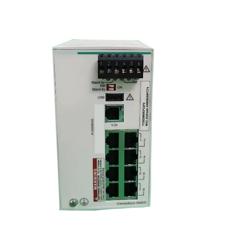 New Original Sch-neider TCSESB083F23F0 ConneXium Modicon Switch 8TX Network Switch Modicon Networking 8 Ports for Copper