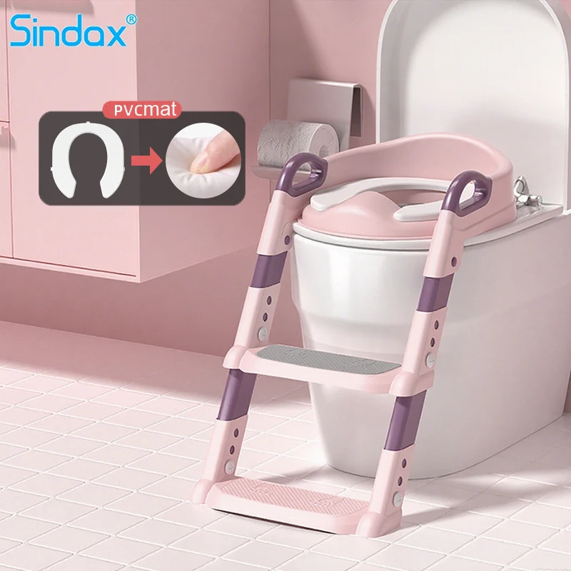 

Портативное детское сиденье для унитаза, регулируемая детская унитаза, складная подставка, ступенька, кольцо для сиденья унитаза с нескользящей накладкой