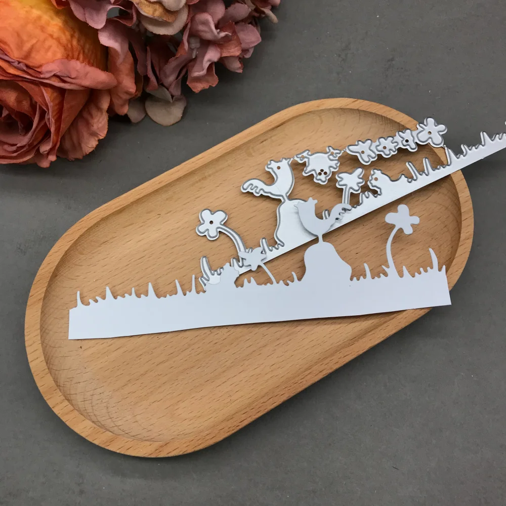 

1pcs metal cutting dies cut die mold Flower strip Scrapbook paper craft blade punch stencils dies
