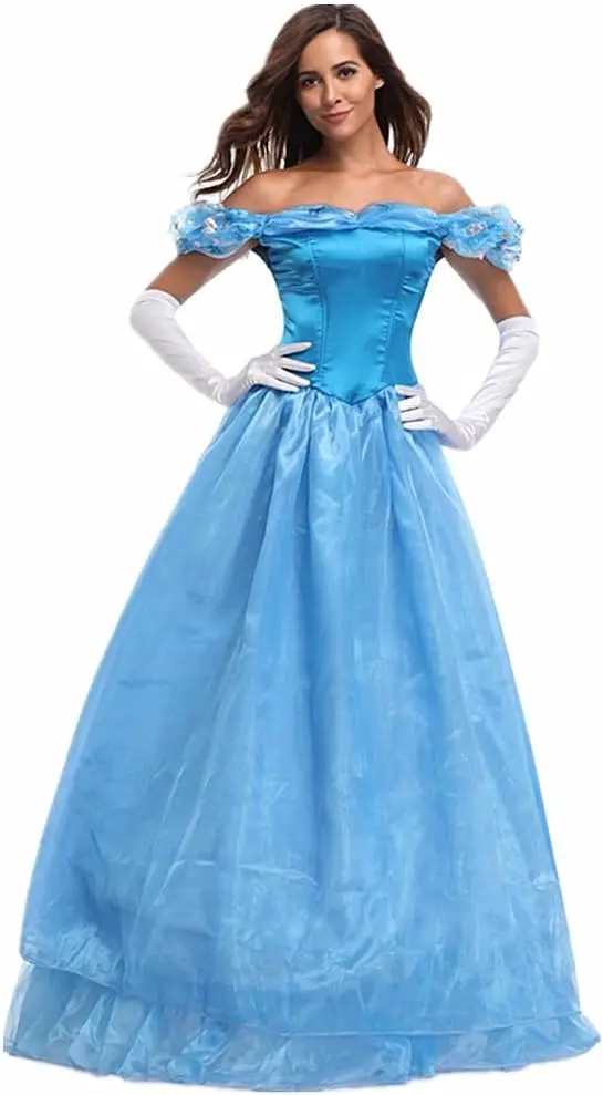 Women\'s Princess Costume Halloween Dress Up Cosplay Party Outfit Ball Gown Prom  cosplay costume women